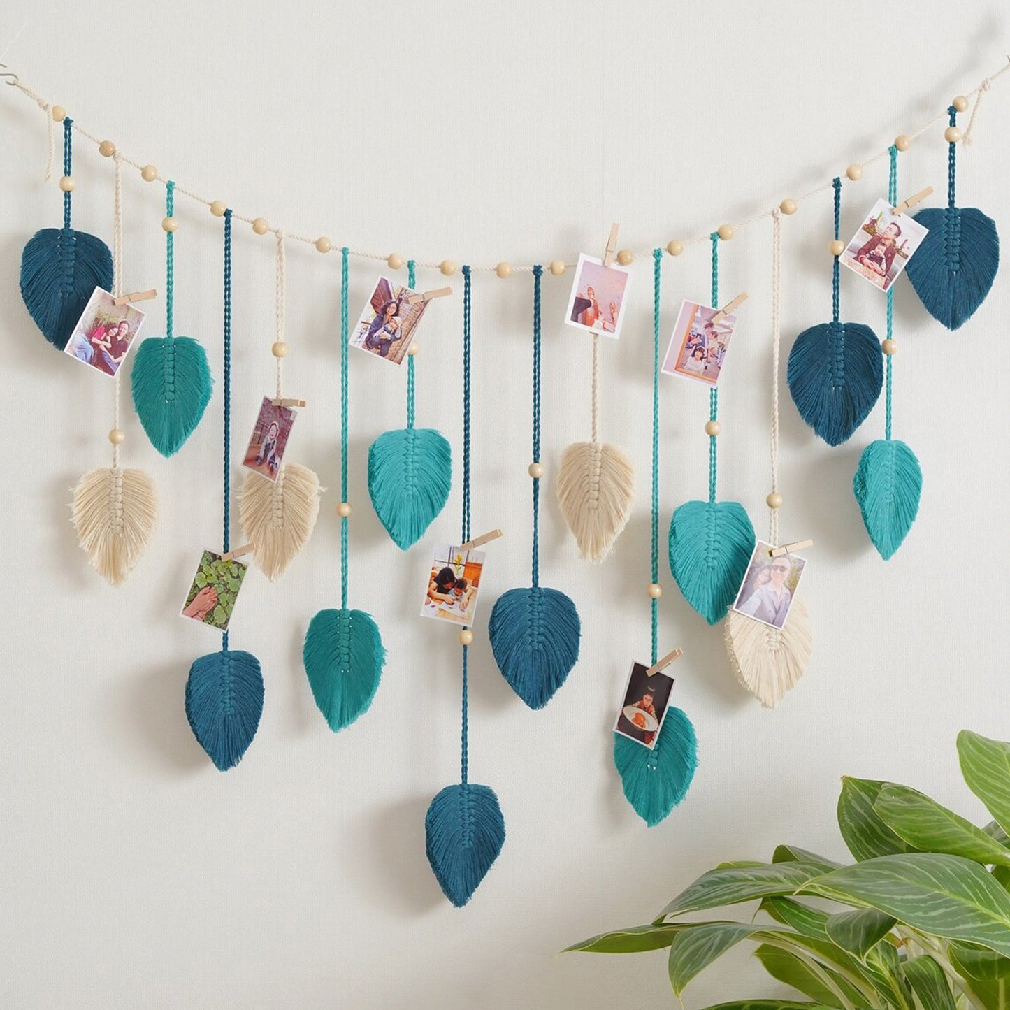 Macrame Hand-Woven Leaf Garland