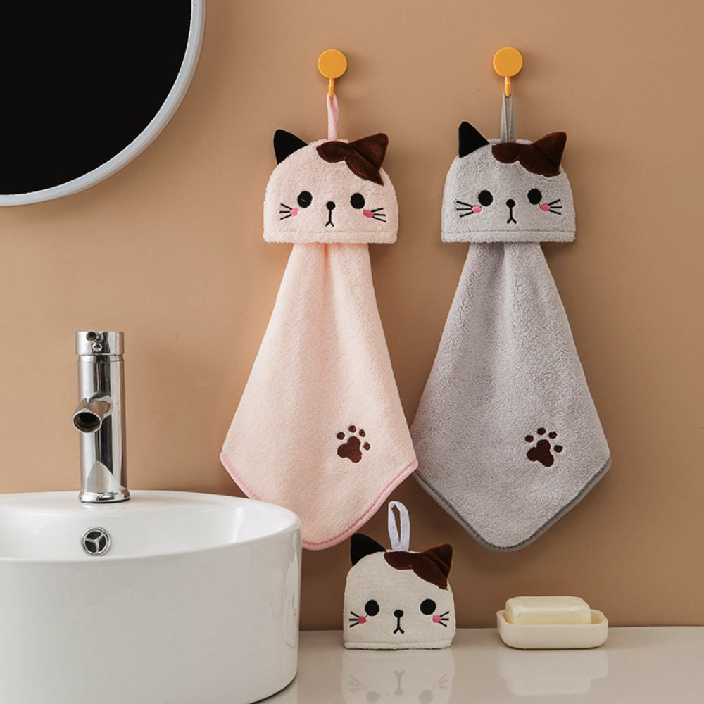 Cat-Inspired Hand Towel's