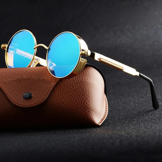 Round Metal Alloy Sunglasses