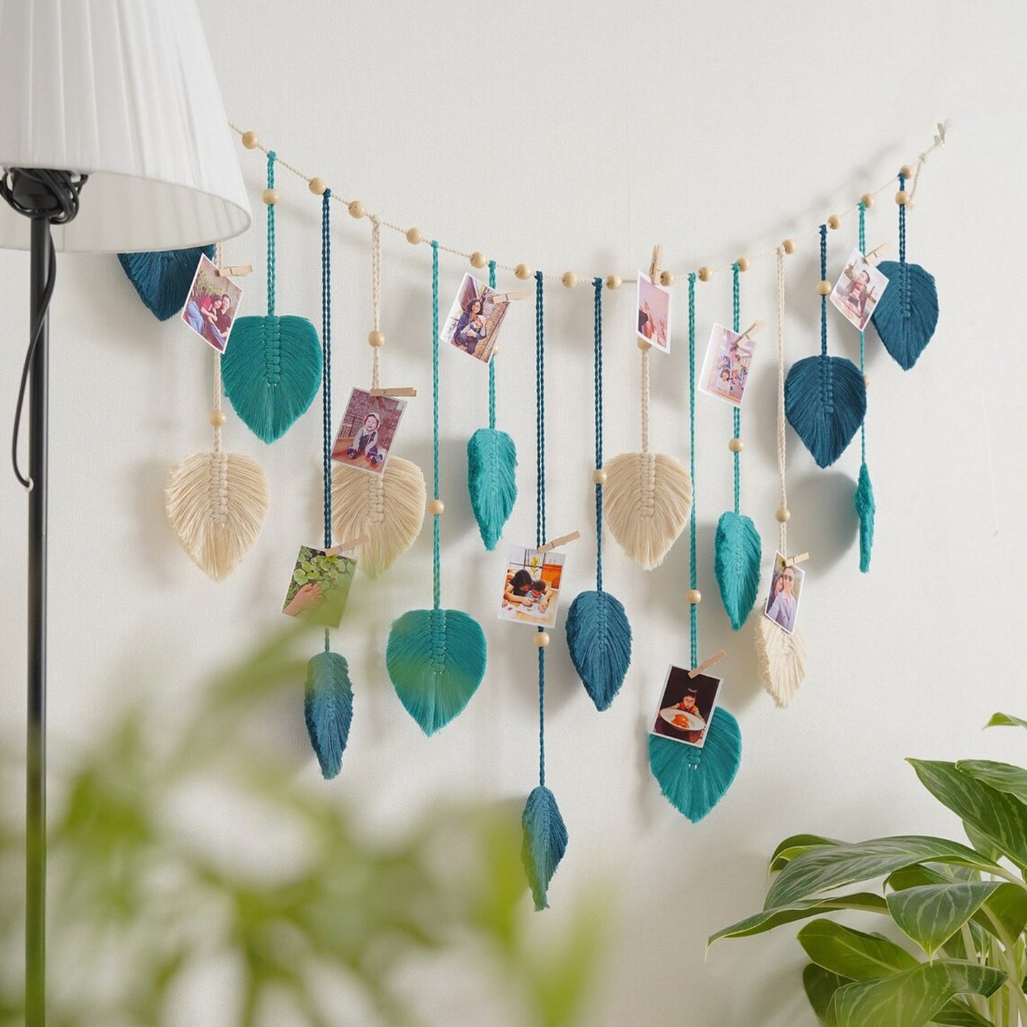 Macrame Hand-Woven Leaf Garland