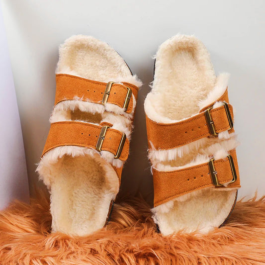 Faux Fur Indoor Winter Slippers