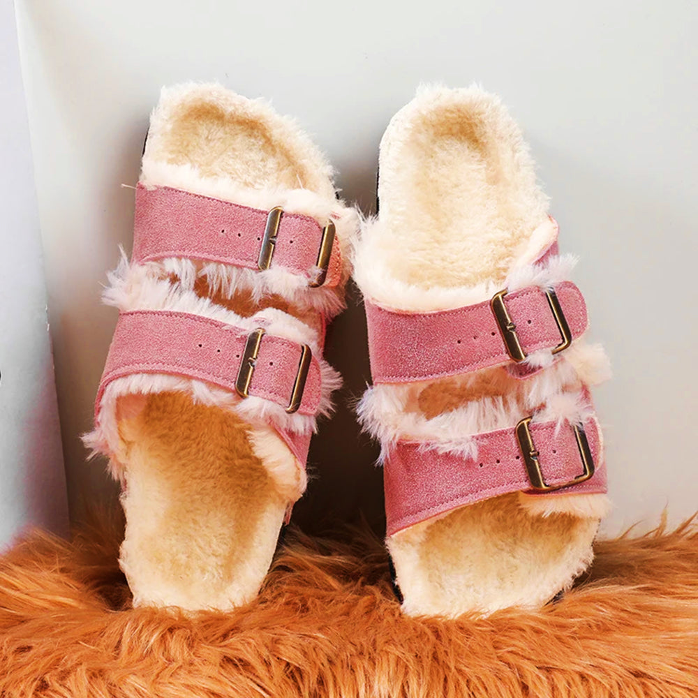 Faux Fur Indoor Winter Slippers